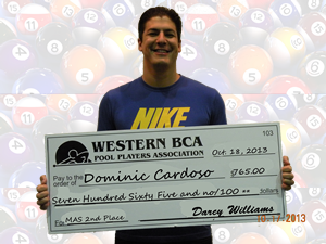 2nd place Dominic Cardoso