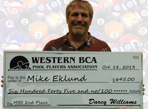 2nd Place Mike Eklund